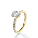 Pierścionek zaręczynowy owalny diament 1.0 ct SBPZ_048